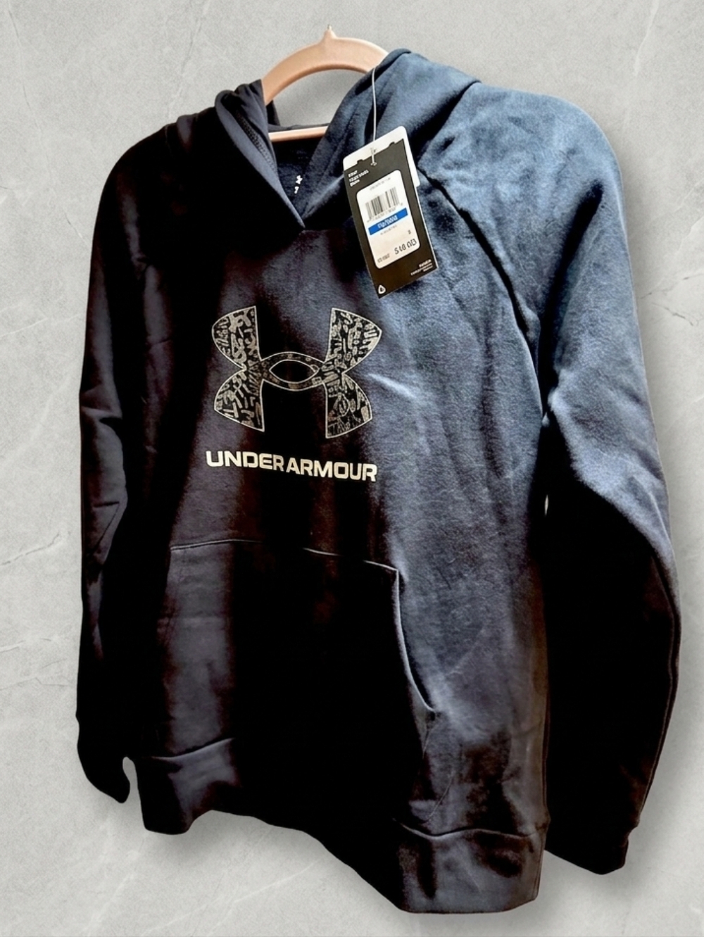 Under Armour Girls Pullover Hoodie in Navy